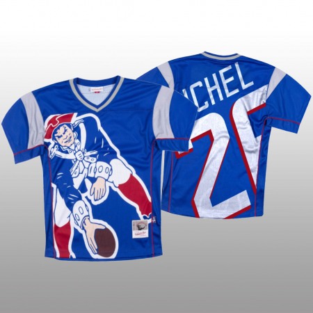 NFL New England Patriots #26 Sony Michel Blue Men's Mitchell & Nell Big Face Fashion Limited NFL Jersey