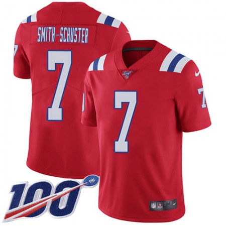 Nike Patriots #7 JuJu Smith-Schuster Red Alternate Men's Stitched NFL 100th Season Vapor Limited Jersey