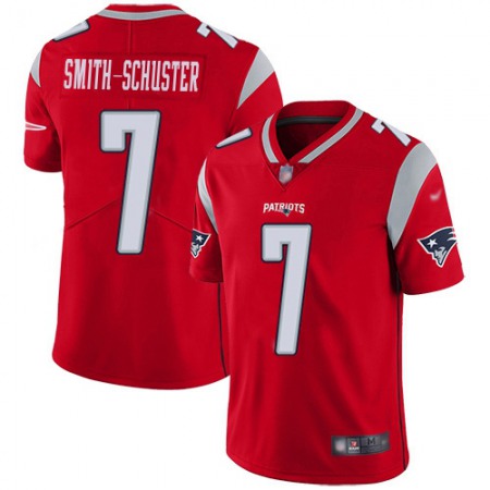 Nike Patriots #7 JuJu Smith-Schuster Red Men's Stitched NFL Limited Inverted Legend Jersey