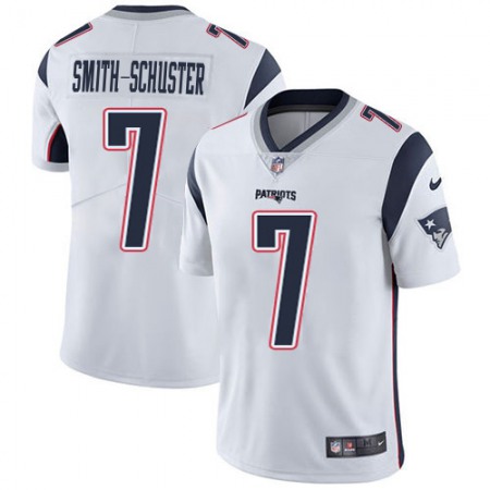 Nike Patriots #7 JuJu Smith-Schuster White Men's Stitched NFL Vapor Untouchable Limited Jersey