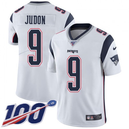 Nike Patriots #9 Matt Judon White Men's Stitched NFL 100th Season Vapor Limited Jersey