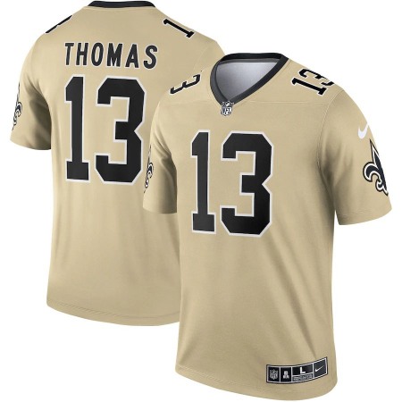 New Orleans Saints #13 Michael Thomas Nike Men's Gold Inverted Legend Jersey
