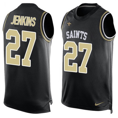 Nike Saints #27 Malcolm Jenkins Black Team Color Men's Stitched NFL Limited Tank Top Jersey