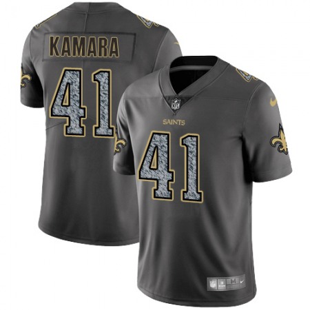 Nike Saints #41 Alvin Kamara Gray Static Men's Stitched NFL Vapor Untouchable Limited Jersey