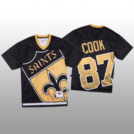 NFL New Orleans Saints #87 Jared Cook Black Men's Mitchell & Nell Big Face Fashion Limited NFL Jersey