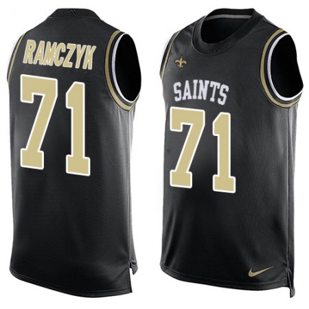 Nike Saints #71 Ryan Ramczyk Black Team Color Men's Stitched NFL Limited Tank Top Jersey