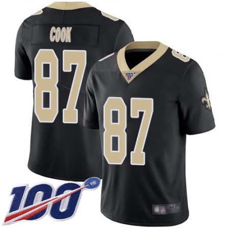 Nike Saints #87 Jared Cook Black Team Color Men's Stitched NFL 100th Season Vapor Limited Jersey