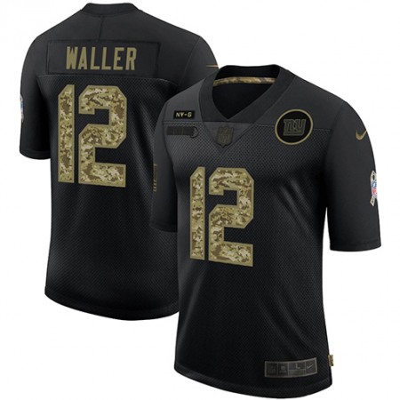New York Giants #12 Darren Waller Men's Nike 2020 Salute To Service Camo Limited NFL Jersey Black