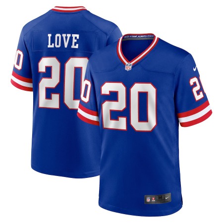 New York Giants #20 Julian Love Royal Nike Men's Classic Retired Player Game Jersey