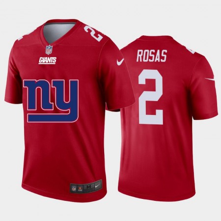 New York Giants #2 Aldrick Rosas Red Men's Nike Big Team Logo Vapor Limited NFL Jersey