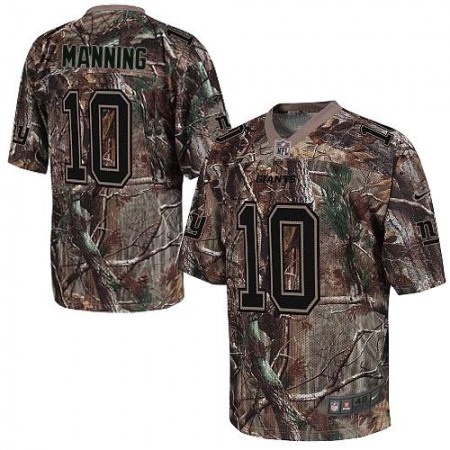 Nike Giants #10 Eli Manning Camo Men's Stitched NFL Realtree Elite Jersey