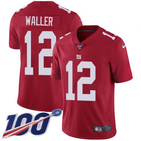 Nike Giants #12 Darren Waller Red Alternate Men's Stitched NFL 100th Season Vapor Limited Jersey