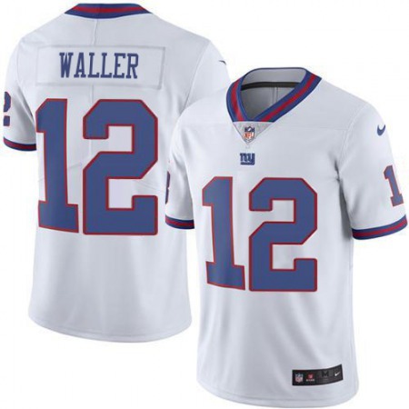 Nike Giants #12 Darren Waller White Men's Stitched NFL Limited Rush Jersey