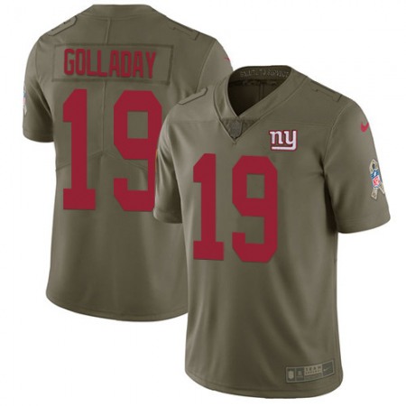 Nike Giants #19 Kenny Golladay Olive Men's Stitched NFL Limited 2017 Salute To Service Jersey
