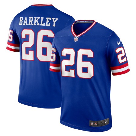 New York Giants #26 Saquon Barkley Nike Men's Royal Classic Player Legend Jersey