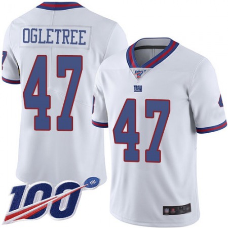 Nike Giants #47 Alec Ogletree White Men's Stitched NFL Limited Rush 100th Season Jersey