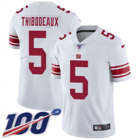 Nike Giants #5 Kayvon Thibodeaux White Men's Stitched NFL 100th Season Vapor Limited Jersey
