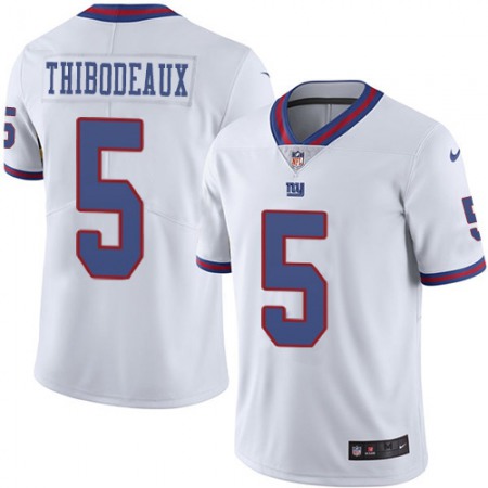 Nike Giants #5 Kayvon Thibodeaux White Men's Stitched NFL Limited Rush Jersey