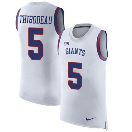 Nike Giants #5 Kayvon Thibodeaux White Men's Stitched NFL Limited Rush Tank Top Jersey