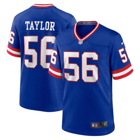 New York Giants #56 Lawrence Taylor Royal Nike Men's Classic Retired Player Game Jersey