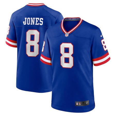 New York Giants #8 Daniel Jones Royal Nike Men's Classic Retired Player Game Jersey