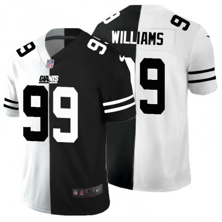 New York Giants #99 Leonard Williams Men's Black V White Peace Split Nike Vapor Untouchable Limited NFL Jersey