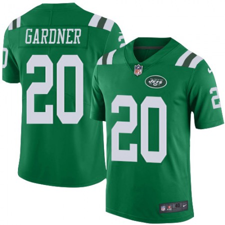 Nike Jets #20 Ahmad Sauce Gardner Green Men's Stitched NFL Elite Rush Jersey