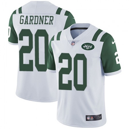 Nike Jets #20 Ahmad Sauce Gardner White Men's Stitched NFL Vapor Untouchable Limited Jersey