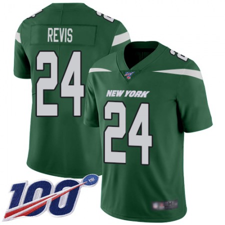 Nike Jets #24 Darrelle Revis Green Team Color Men's Stitched NFL 100th Season Vapor Untouchable Limited Jersey