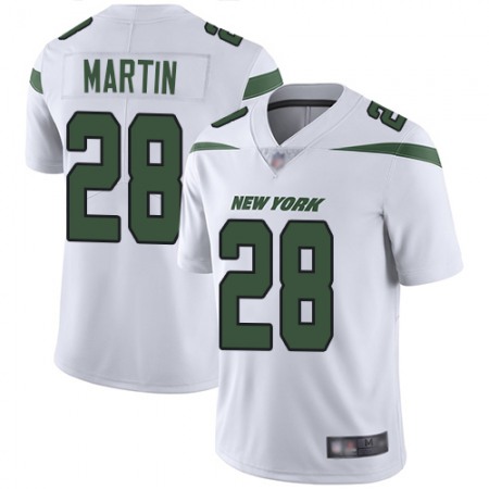 Nike Jets #28 Curtis Martin White Men's Stitched NFL Vapor Untouchable Limited Jersey