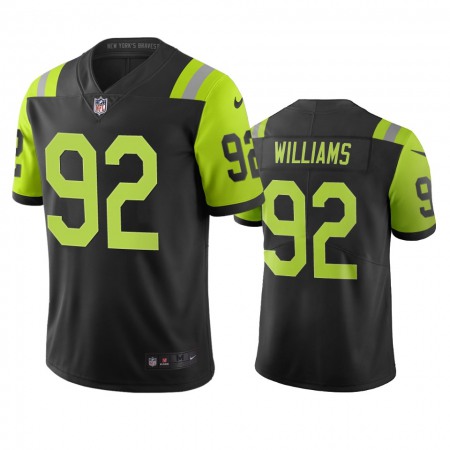 New York Jets #92 Leonard Williams Black Green Vapor Limited City Edition NFL Jersey