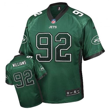 Nike Jets #92 Leonard Williams Green Team Color Men's Stitched NFL Elite Drift Fashion Jersey