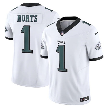 Philadelphia Eagles #1 Jalen Hurts Nike Men's White Vapor F.U.S.E. Limited Jersey