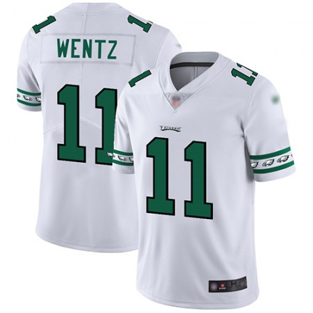 Nike Eagles #11 Carson Wentz White Men's Stitched NFL Limited Team Logo Fashion Jersey