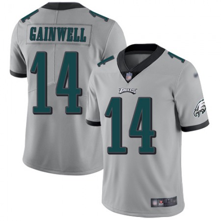 Nike Eagles #14 Kenneth Gainwell Silver Men's Stitched NFL Limited Inverted Legend Jersey