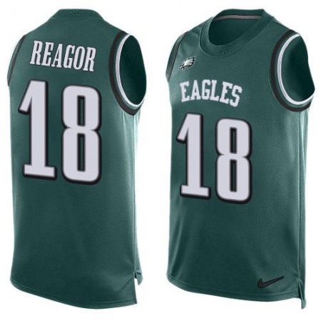 Nike Eagles #18 Jalen Reagor Green Team Color Men's Stitched NFL Limited Tank Top Jersey