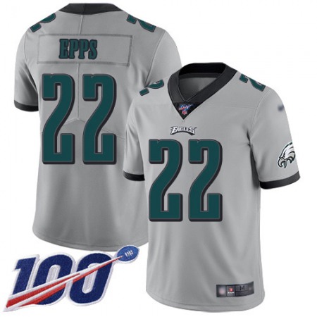 Nike Eagles #22 Marcus Epps Silver Men's Stitched NFL Limited Inverted Legend 100th Season Jersey