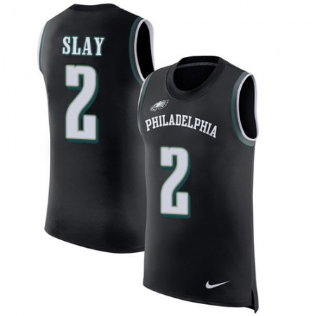 Nike Eagles #2 Darius Slay Black Alternate Men's Stitched NFL Limited Rush Tank Top Jersey