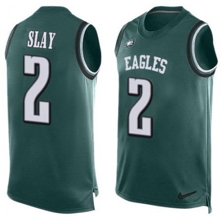 Nike Eagles #2 Darius Slay Green Team Color Men's Stitched NFL Limited Tank Top Jersey