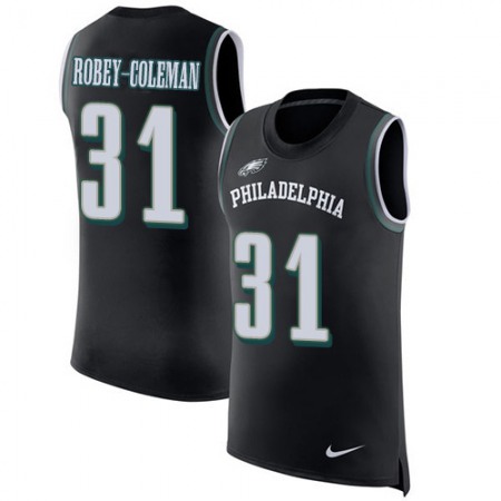 Nike Eagles #31 Nickell Robey-Coleman Black Alternate Men's Stitched NFL Limited Rush Tank Top Jersey