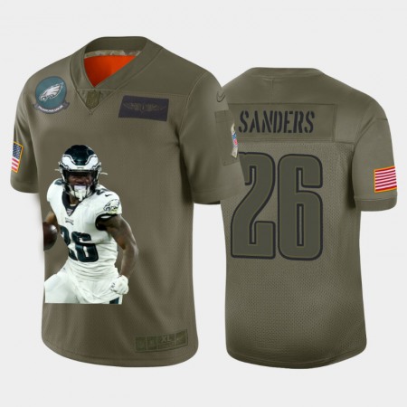 Philadelphia Eagles #26 Miles Sanders Nike Team Hero 1 Vapor Limited NFL Jersey Camo