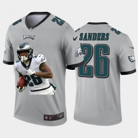 Philadelphia Eagles #26 Miles Sanders Nike Team Hero 1 Vapor Limited NFL Jersey Grey