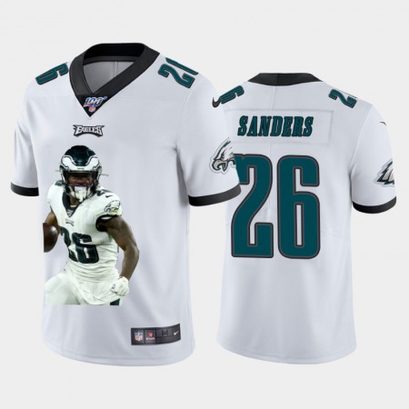 Philadelphia Eagles #26 Miles Sanders Nike Team Hero 2 Vapor Limited NFL 100 Jersey White