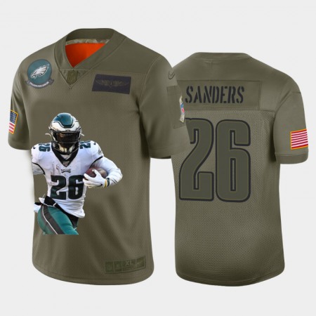 Philadelphia Eagles #26 Miles Sanders Nike Team Hero 3 Vapor Limited NFL Jersey Camo