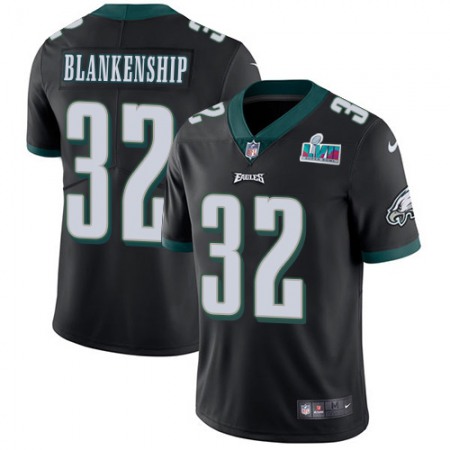 Nike Eagles #32 Reed Blankenship Black Alternate Super Bowl LVII Patch Men's Stitched NFL Vapor Untouchable Limited Jersey