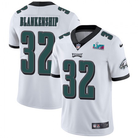 Nike Eagles #32 Reed Blankenship White Super Bowl LVII Patch Men's Stitched NFL Vapor Untouchable Limited Jersey