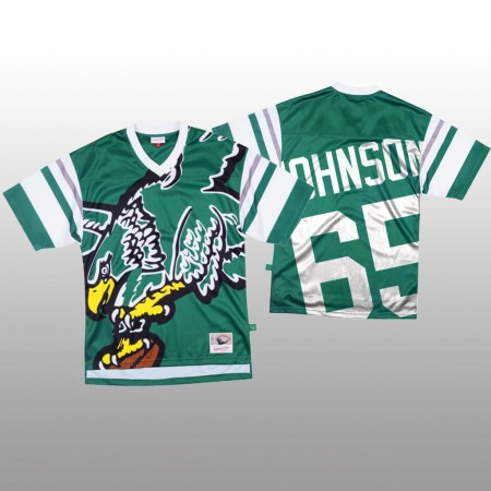 NFL Philadelphia Eagles #65 Lane Johnson Green Men's Mitchell & Nell Big Face Fashion Limited NFL Jersey