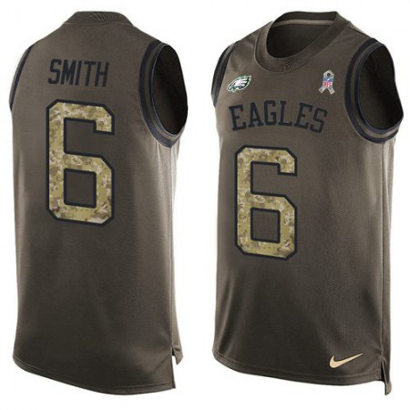 Nike Eagles #6 DeVonta Smith Green Men's Stitched NFL Limited Salute To Service Tank Top Jersey