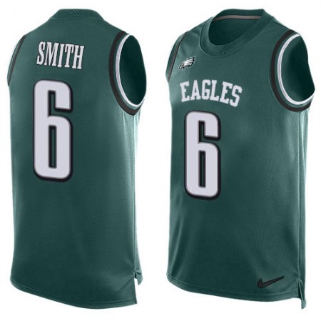 Nike Eagles #6 DeVonta Smith Green Team Color Men's Stitched NFL Limited Tank Top Jersey