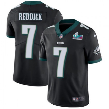 Nike Eagles #7 Haason Reddick Black Alternate Super Bowl LVII Patch Men's Stitched NFL Vapor Untouchable Limited Jersey
